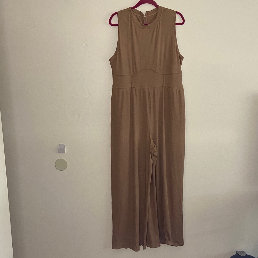 Neutral Nude Beige Jumpsuit - 2XL